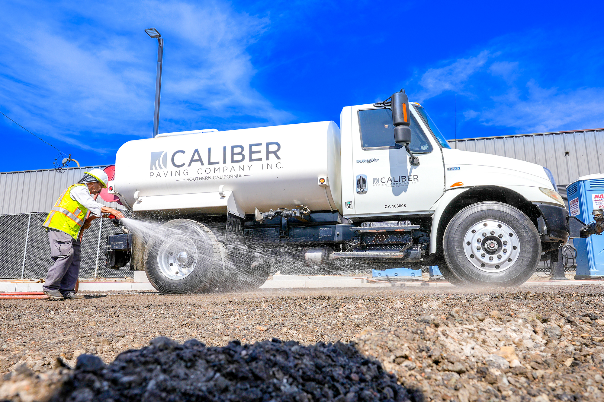 Caliber Paving asphalt project